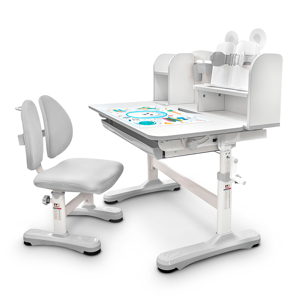 Детский стол и стул Ergokids Panda XL