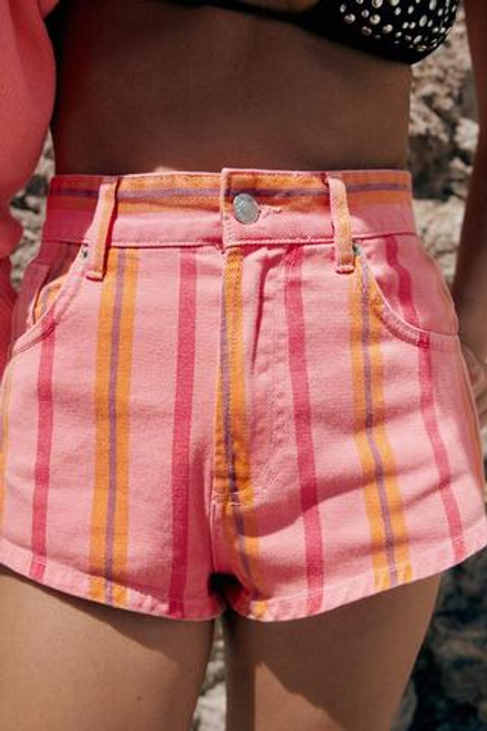ZARA МИНИ-ШОРТЫ В ПОЛОСКУ, ПОЛОСКИ