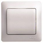 GLOSSA 1-клавишный ВЫКЛЮЧАТЕЛЬ, сх.1, 10AX, в сборе, ПЛАТИНА