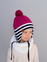 Шапка зимняя вязаная (Пурпур) КОДИ