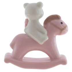 GAEM Фигурка декоративная "Мишка на лошадке", L8 W3,5 H8,5 см, 2в.