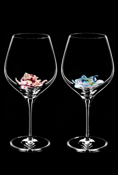 Подарочный набор из двух бокалов для красного вина "Мужское и Женское".