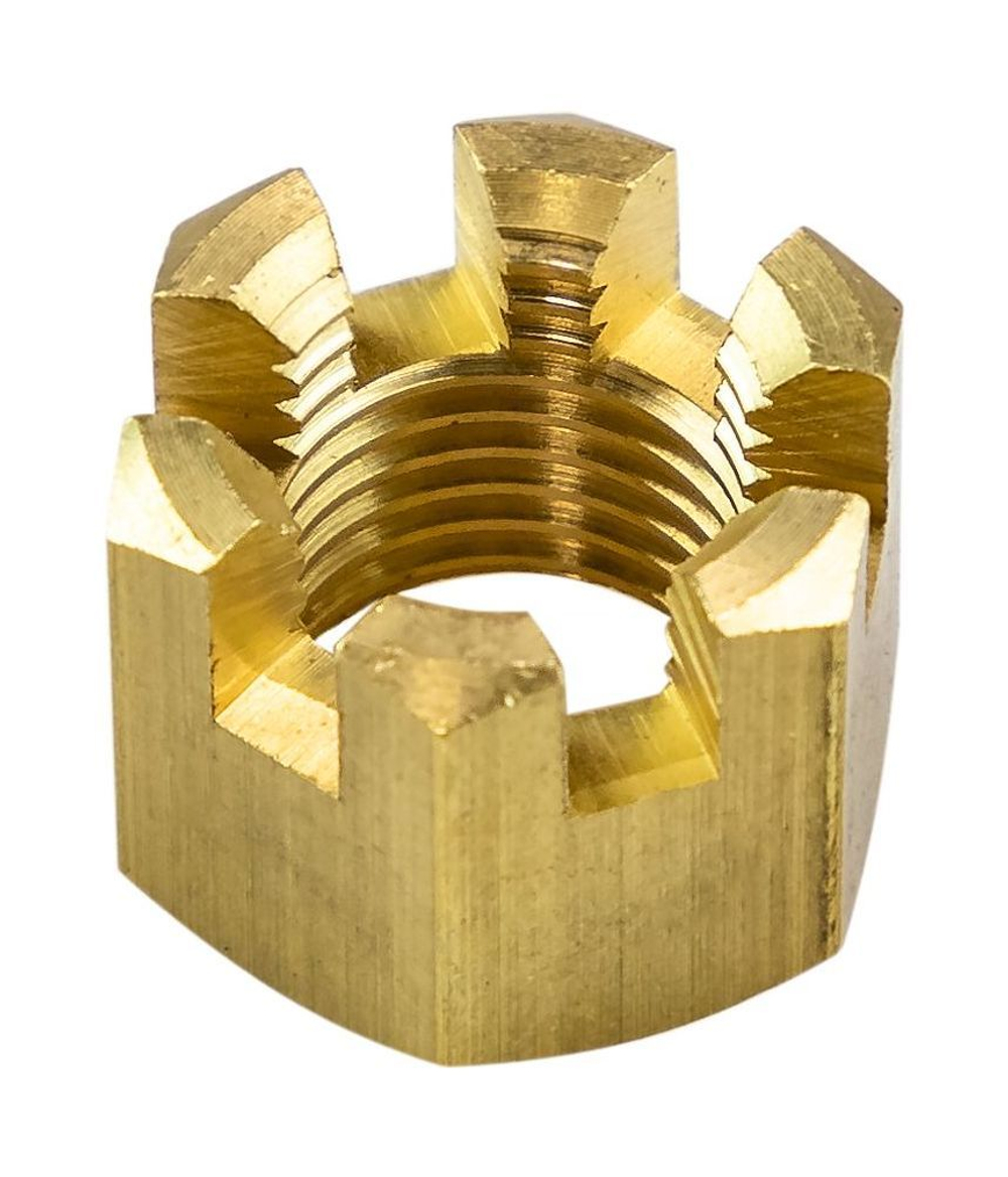 Гайка корончатая на гребной вал Suzuki DT9.9-15/DF8A-20A, OMAX