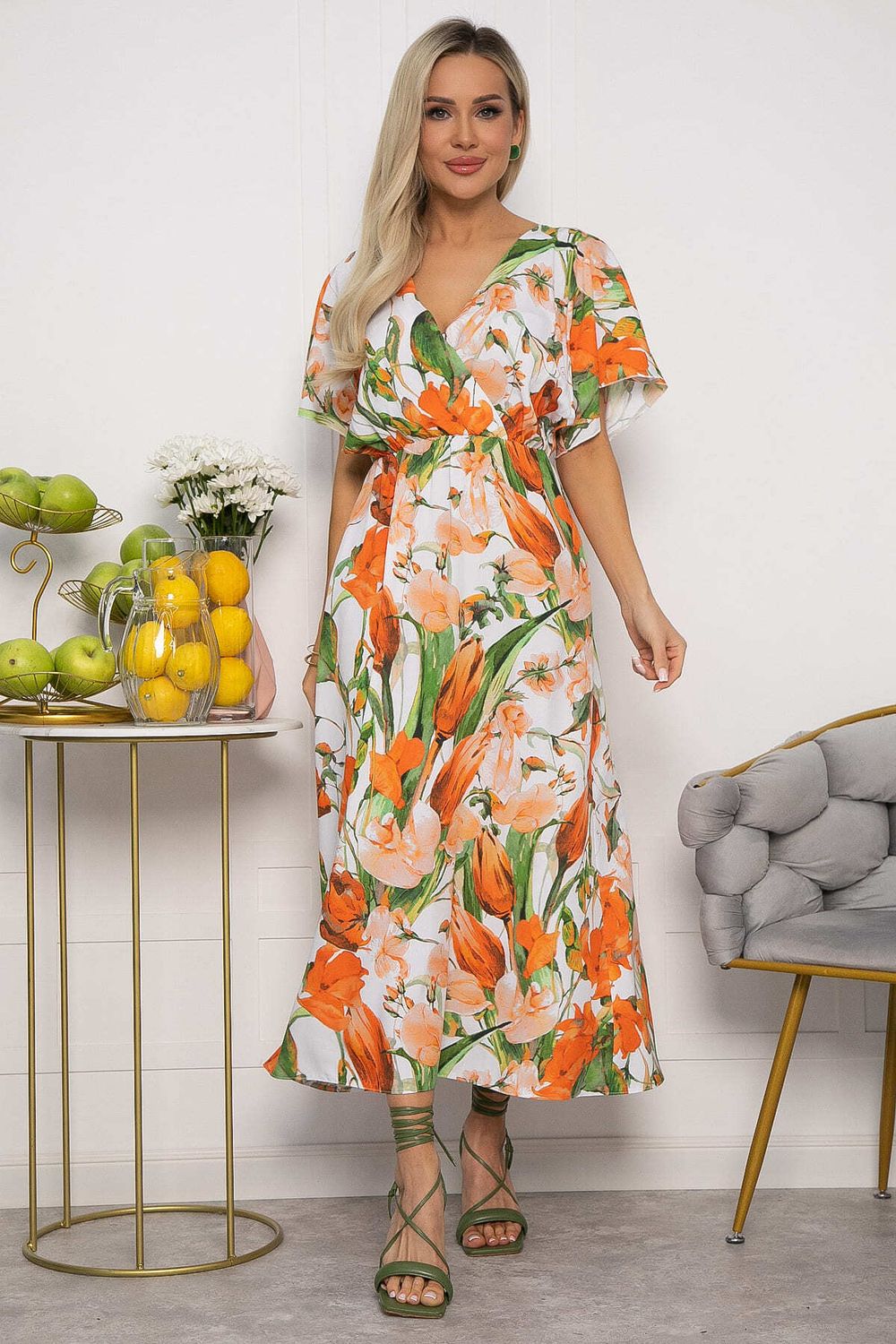 Платье Летнее настроение (оранжевое) П13726-7М LT Collection