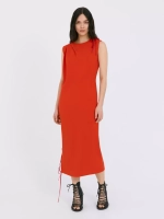 Платье красное со шнуровкой OLA OLA