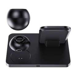 Беспроводная зарядка Hoco cw33 Ultra-Charge 3-in-1 vertical wireless fast charger