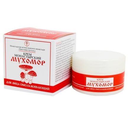 Крем монастырский мухомор для лица омолаживающий. Пластик 50 мл Солох Аул