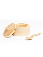 Деревянная сахарница с ложкой из кедра