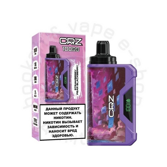 Одноразовая ЭС CRZ 10 000 &quot;Клубника груша ежевика&quot; (Strawberry Pear Blackberry) (М)