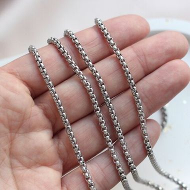 Цепочка 2,5 мм, родий, 20 см. А095-1 (20см)