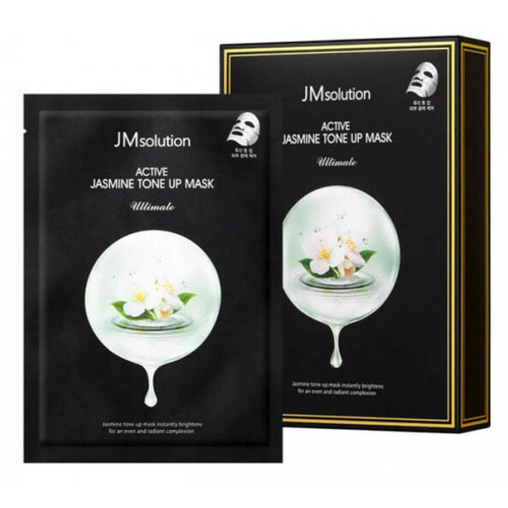 JMsolution Маска тканевая с экстрактом жасмина - Active jasmine tone upmask ultimate,