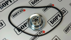 Шкив помпы с ремнем для Нивы, d=115мм