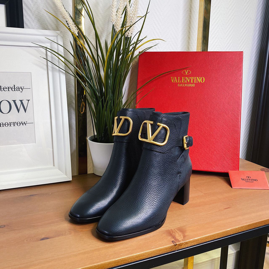 Кожаные ботильоны