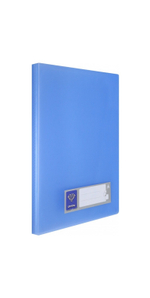 Папка 30 ф пл. 0,5 мм А-4 CRYSTAL голубая CR30blue