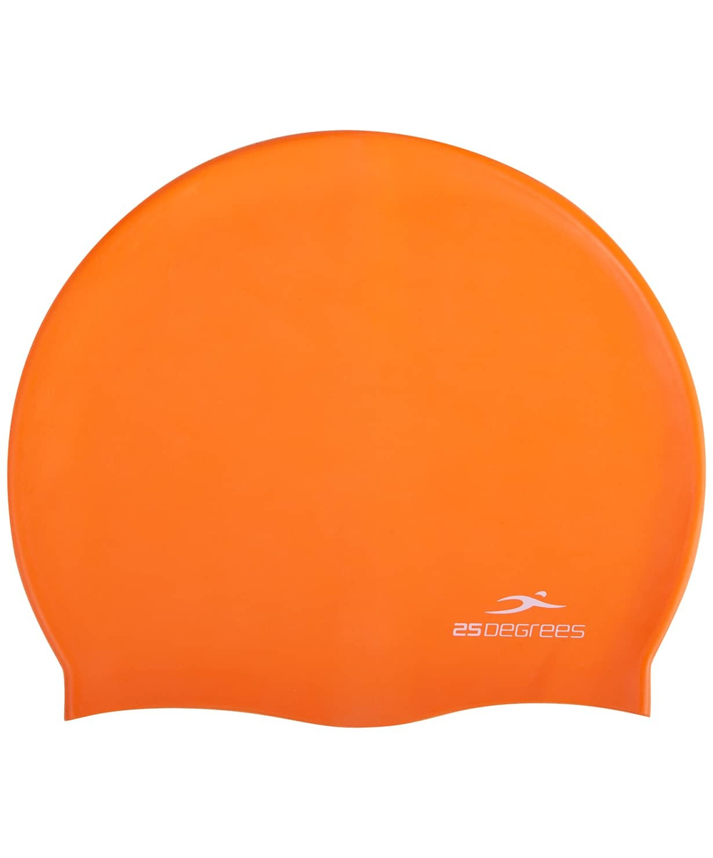 Шапочка для плавания Nuance Orange, силикон, детский