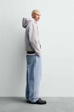 ZARA X CHAMPION ® ДЖИНСЫ СВОБОДНОГО КРОЯ, ГОЛУБОЙ