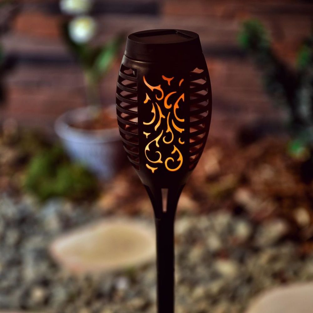 USL-S-184-PM495 SMALL TORCH-1 Садовый светильник на солнечной батарее Маленький факел-1. 12 светодиодов. Эффект пламени. 1x2-3ААА Ni-Mh аккумулятор в-к. IP44. TM Uniel.