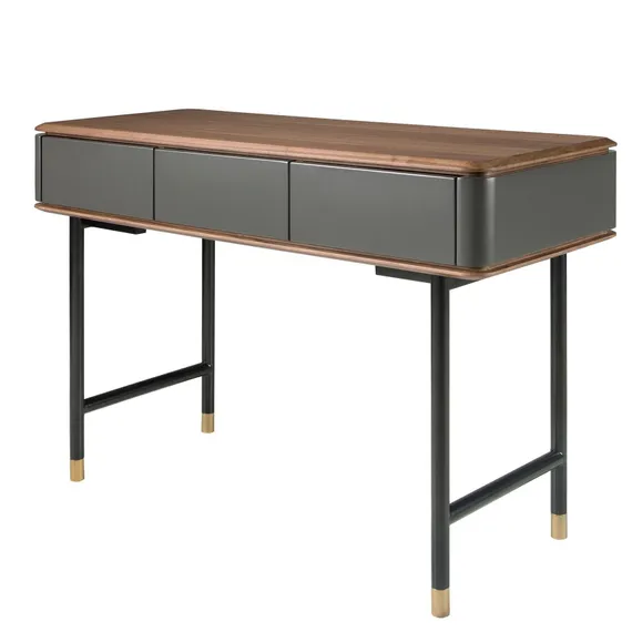 Консоль с ящиками Angel Cerda 7171, темно-серый, орех