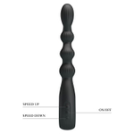 Черный анальный вибратор Federer - 22,2 см.