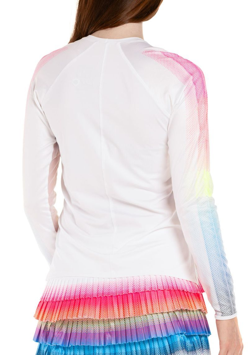 Женская теннисная футболка (dł. Рукава) Lucky in Love Luv Core Shock Wave Long Sleeve - разноцветный