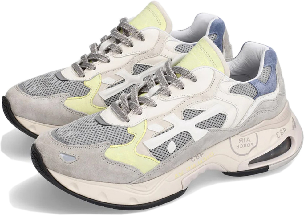 Premiata Sharky 295 Серые с белым