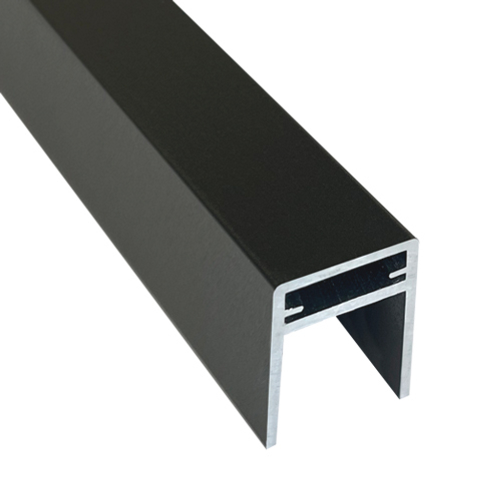 Алюминиевый П-профиль EasyDecking 35x25x3000 Черное дерево