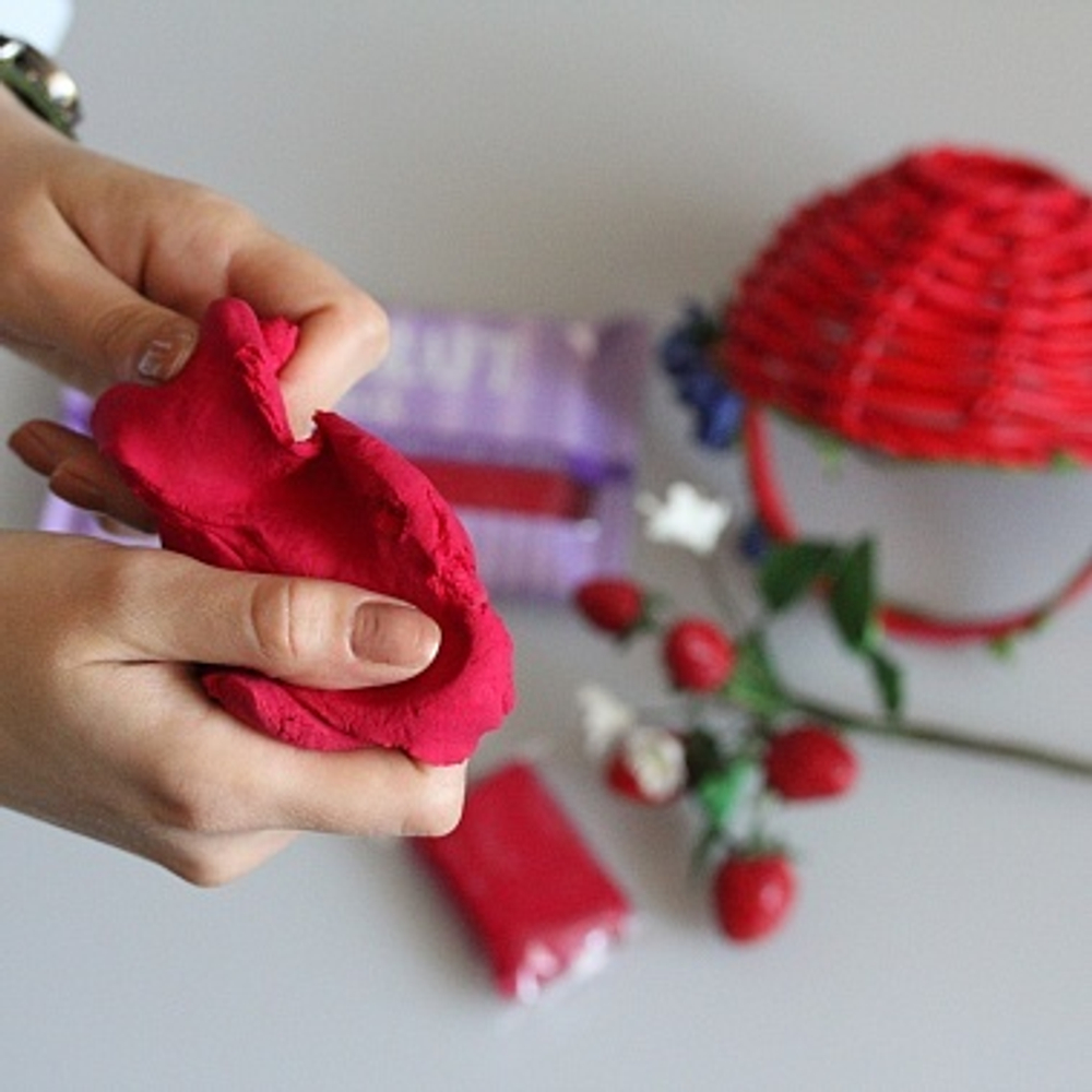 Глина цветная CLAYCRAFT by DECO™ (красная)