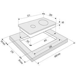 Электрическая варочная панель Krona Corto 30 BL