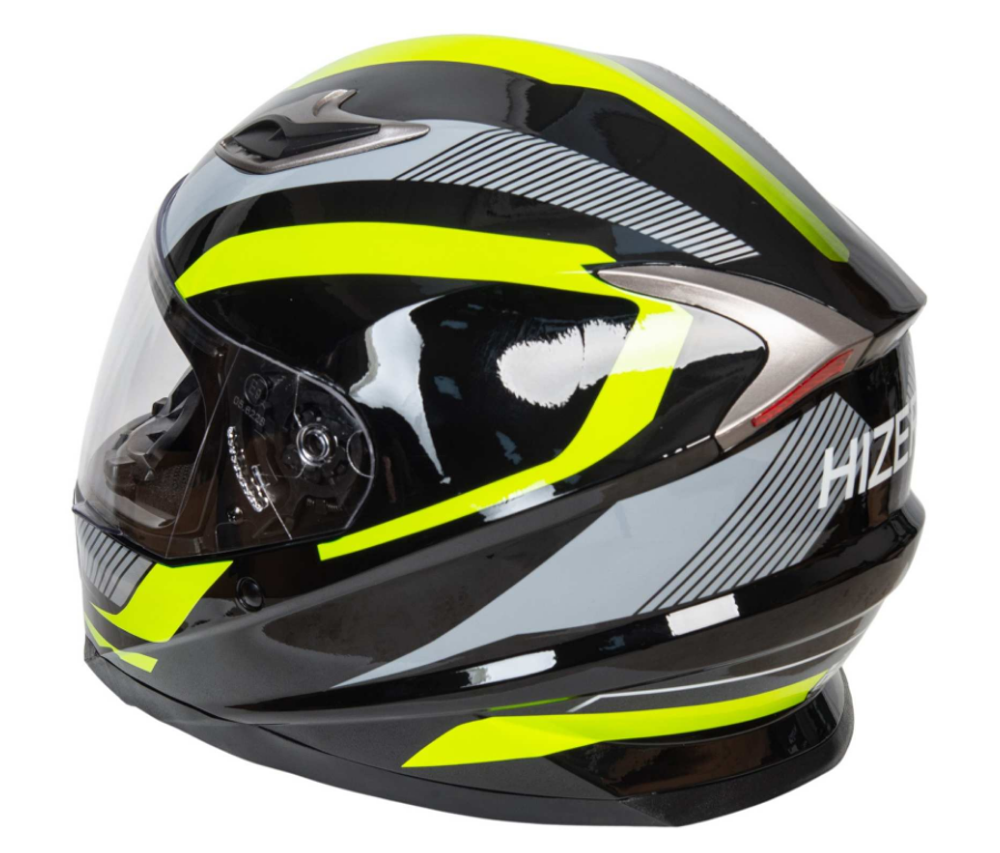 Шлем мото интеграл HIZER B562 №1 (XL) black/yellow