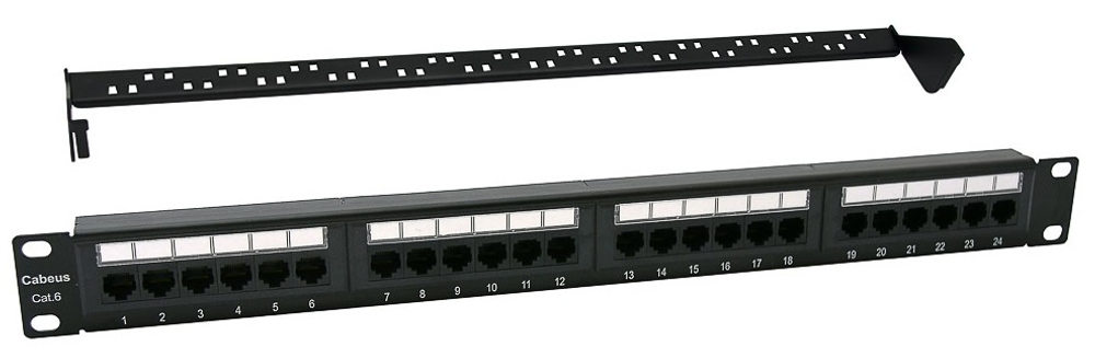 Патч-панель  Cabeus PL-24-Cat.6-Dual