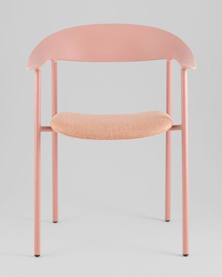 Стул Eila с подушкой пластик розовый