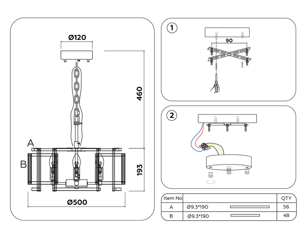 Ambrella Подвесная люстра с хрусталем Traditional TR5366