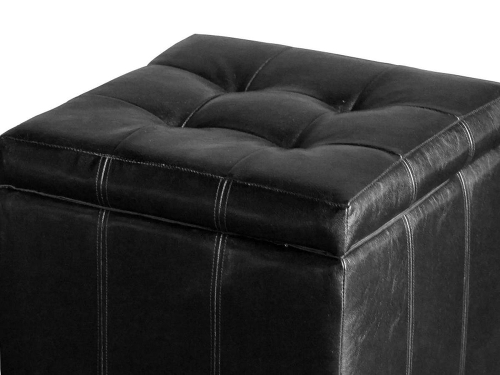 Банкетка Модерна Черный экокожа