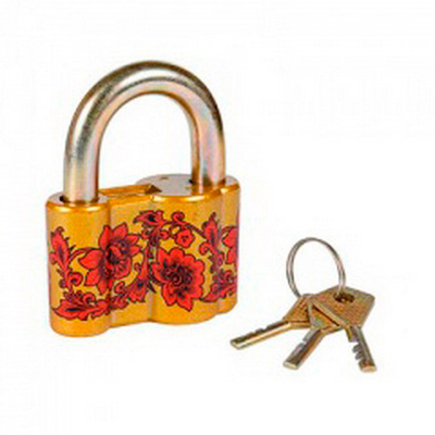 Замок навесной Чебоксары ВС 2-60 "хохлома"