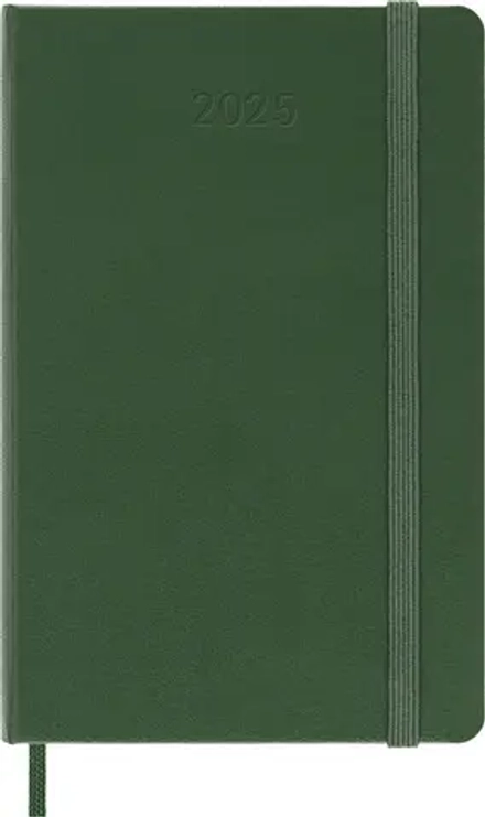 Ежедневник на 2025 год Moleskine Classic (DHK1512DC2) 9х14см твердая обложка зеленый