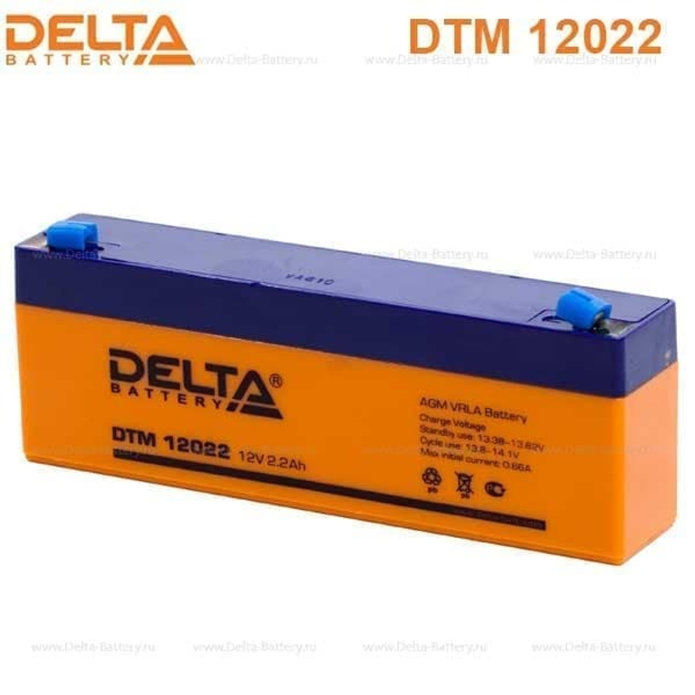 Аккумуляторная батарея Delta DTM 12022 (12V / 2.2Ah)