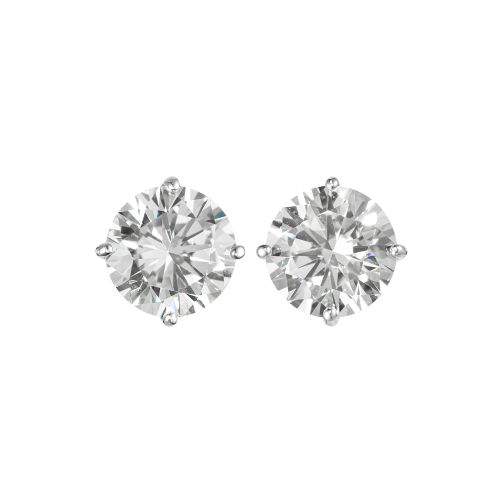 Серьги пусеты White S