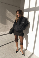 Юбка мини тонкое кружево bk