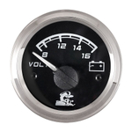 Вольтметр, "Мореман" 8-16 В, белый циферблат (10252229)