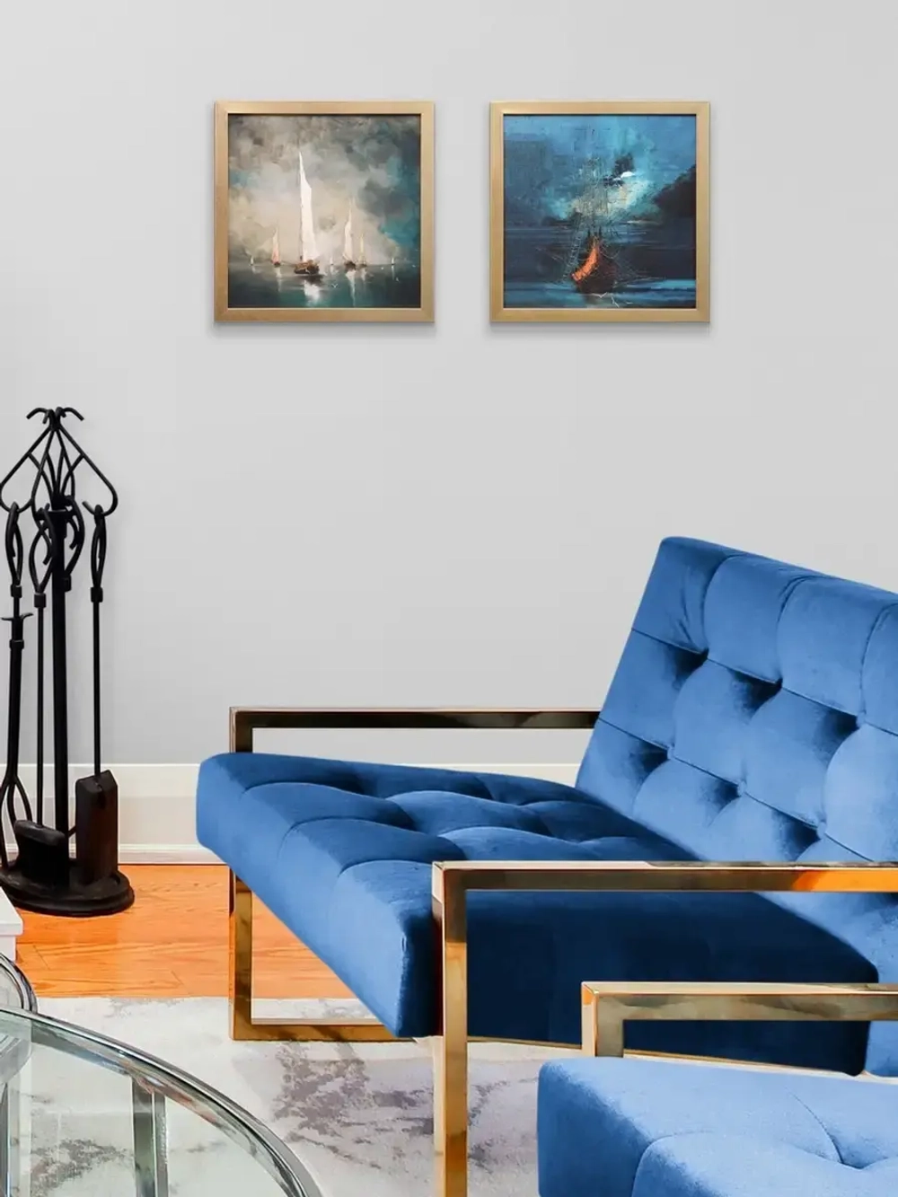 Картины на стену интерьерные на холсте 2 шт