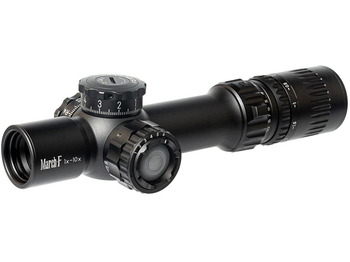 Прицел March-F 1-10x24 Shorty DR-TR1FB FFP+SFP 30мм, с кронштейном (D10SV24FDIML_P DR-TR1FB)