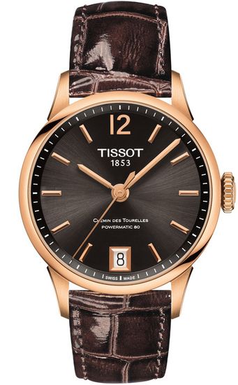 Женские часы Tissot T099.207.36.447.00 Chemin des Tourelles Powermatic 80 Lady