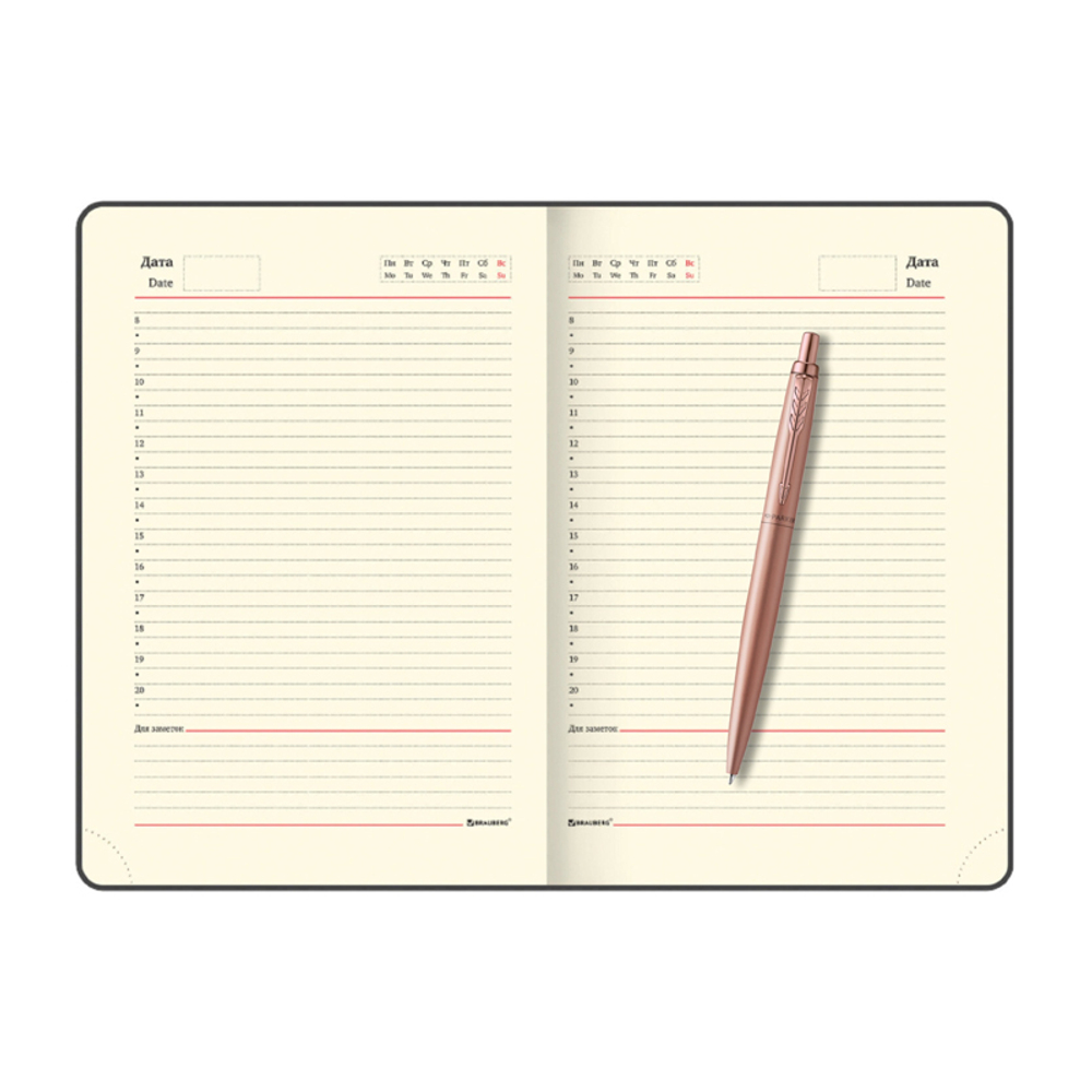 Подарочный набор: Шариковая ручка Parker Jotter XL + ежедневник, серый
