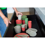 Набор тарелок connect, organic, D24 см, 4 шт, песочный