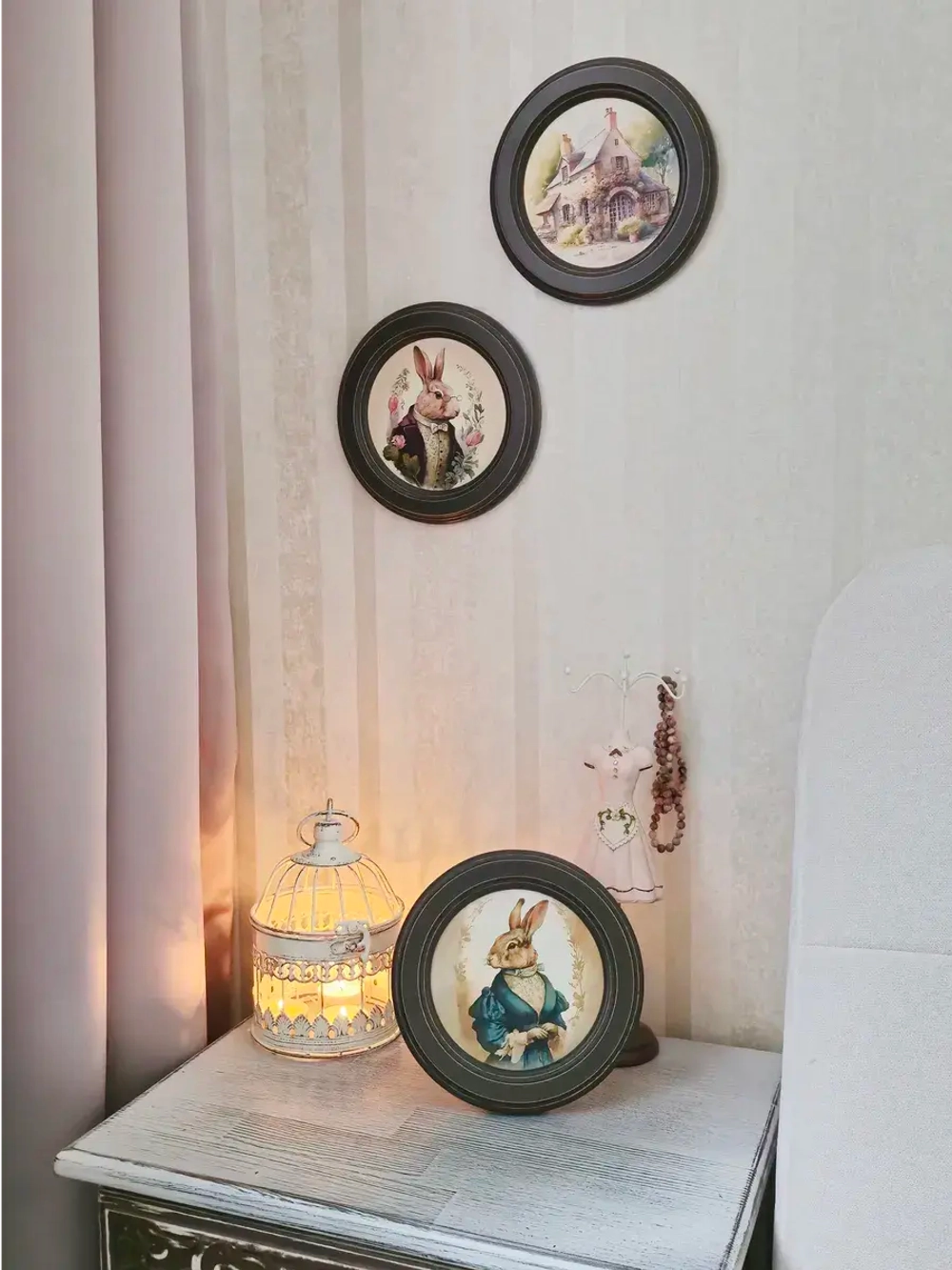 Картины на стену интерьерная на холсте 3 шт 17.5 см