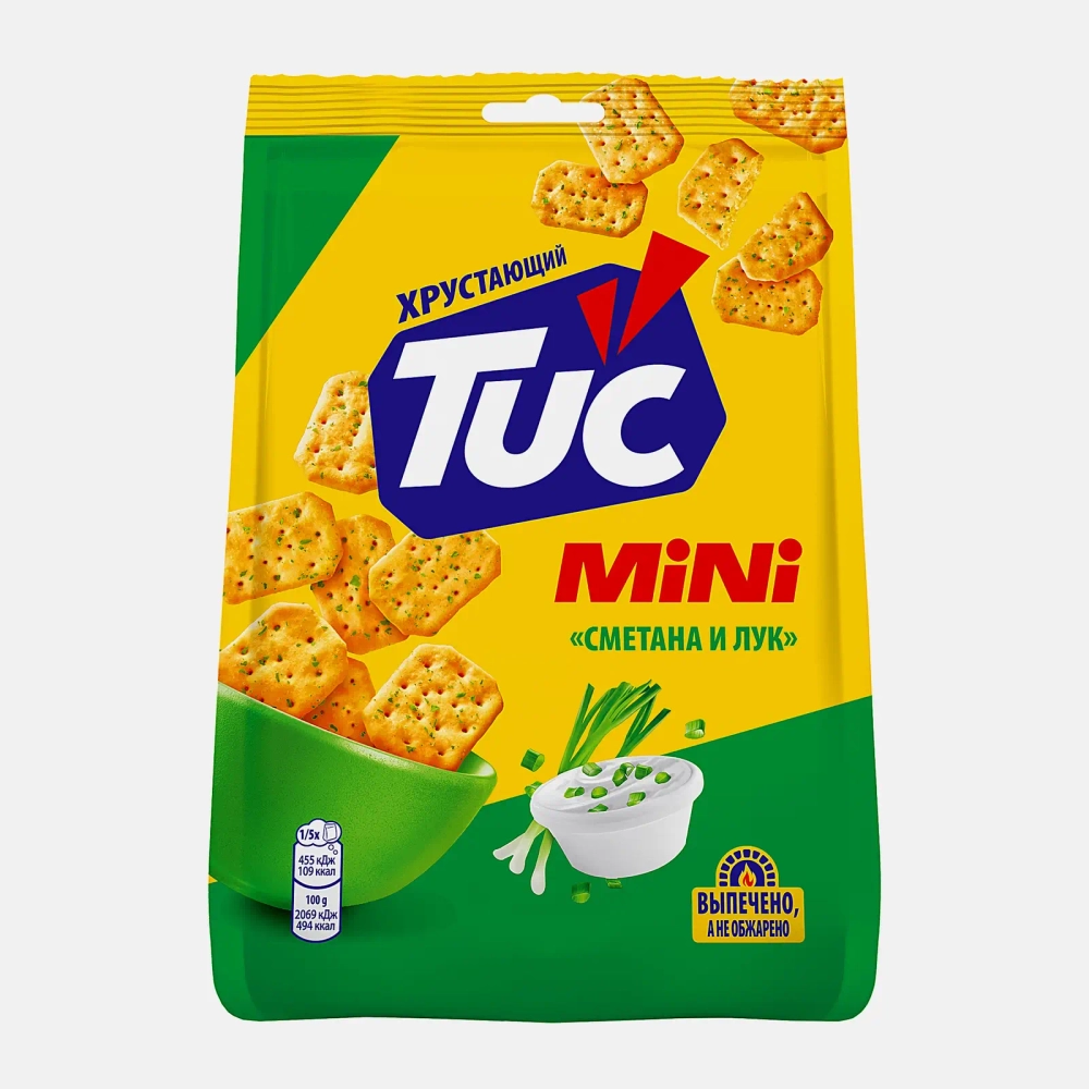 Крекер со вкусом сметаны и лука Tuc Mini 110г