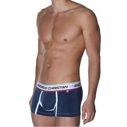 Мужские трусы боксеры cерые Andrew Christian CoolFlex Boxer Show-It Asphalt   AC31