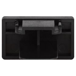 Заглушка ЭРА TR-1PA-EC BK для однофазного шинопровода пластиковая черный | Однофазный шинопровод и аксессуары