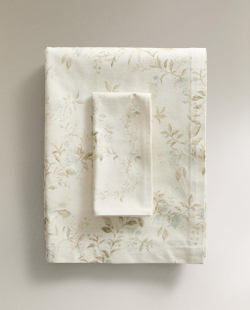Zara Home скатерть из хлопка, цветочный мотив, 250 150 см · 5296/021