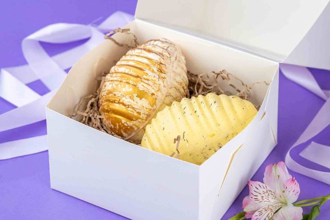 Набор пасхальных шоколадных яиц «Золотая пара», 660 г